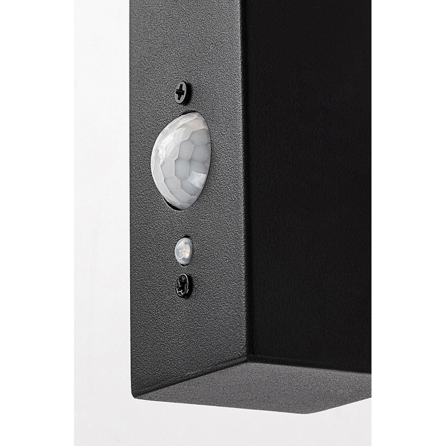 Rabalux - LED Solar-Wandleuchte mit Sensor LED/4W/230V IP44 Schwarz 2200 mAh