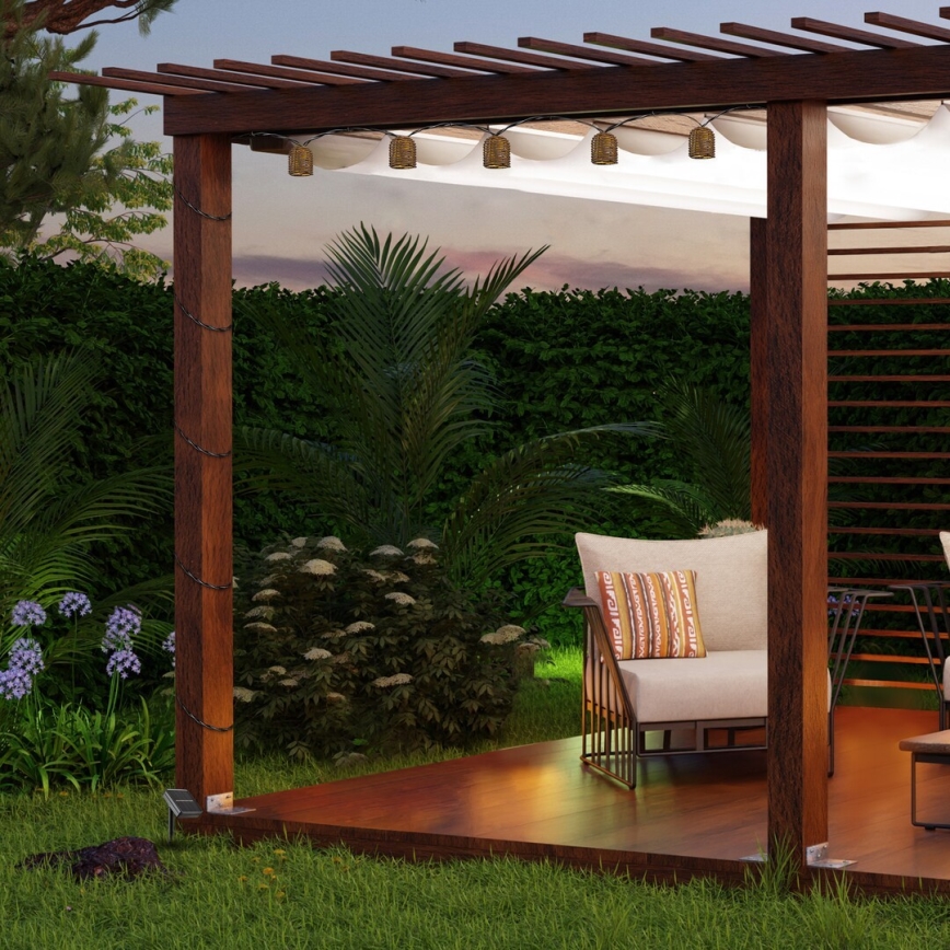 Rabalux - LED Solar-Lichterkette 10xLED/0,6W/1,2V 5 m IP44 600 mAh