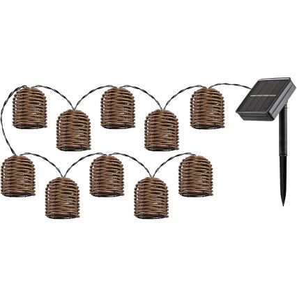 Rabalux - LED Solar-Lichterkette 10xLED/0,6W/1,2V 5 m IP44 600 mAh