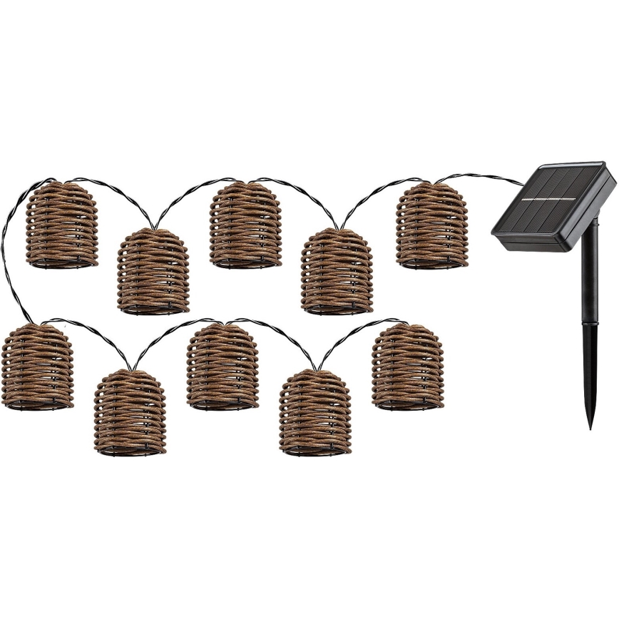 Rabalux - LED Solar-Lichterkette 10xLED/0,6W/1,2V 5 m IP44 600 mAh