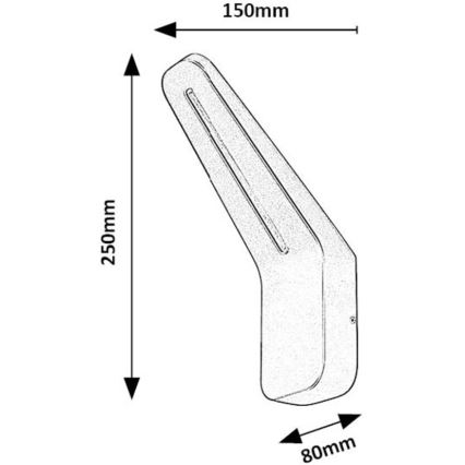 Rabalux - LED-Wandleuchte für Außenbereiche LED/8W/230V IP54