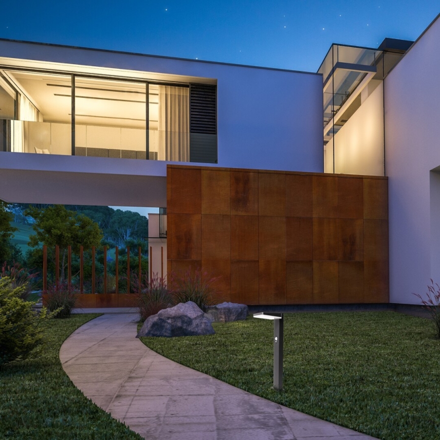 Rabalux - LED dimmbare solarbetriebene Außenleuchte mit Sensor LED/4,4W/3,7V IP54 Anthrazit 2200 mAh