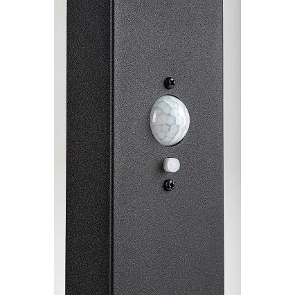 Rabalux - dimmbare LED-Solar-Außenleuchte mit Sensor LED/4,4W/3,7V IP54 Anthrazit 2200 mAh