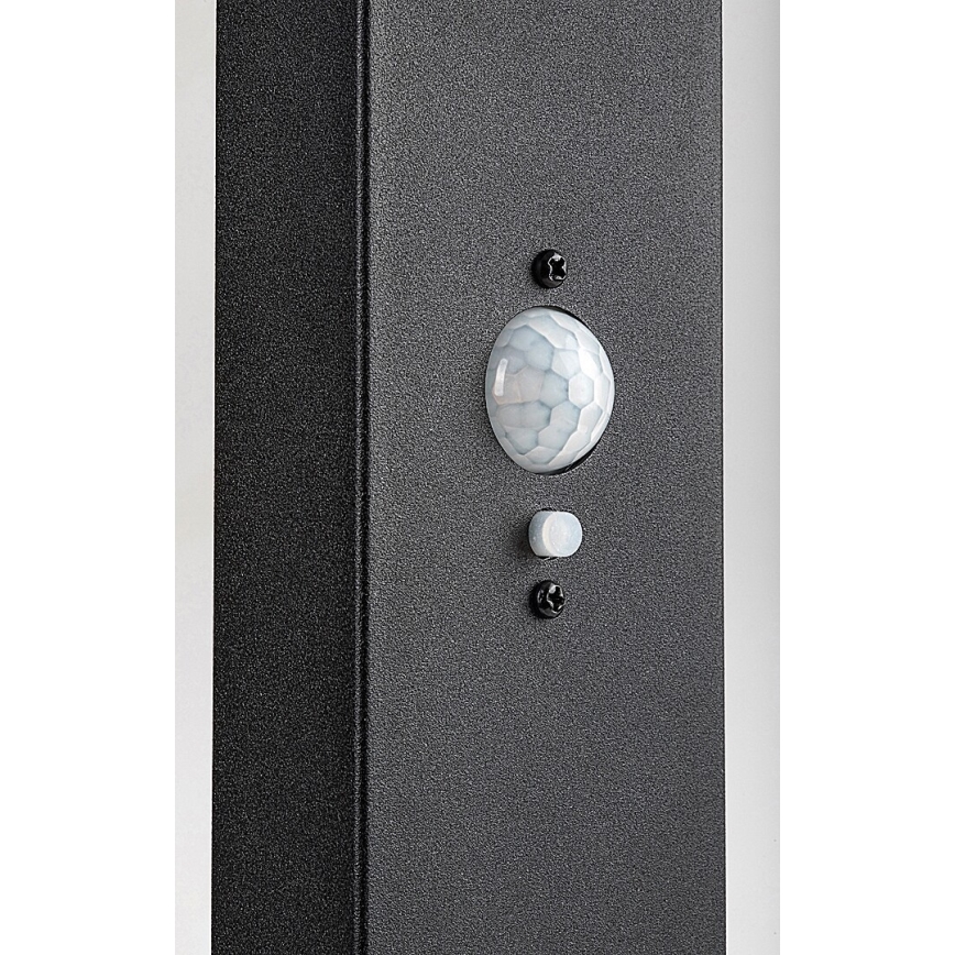 Rabalux - dimmbare LED-Solar-Außenleuchte mit Sensor LED/4,4W/3,7V IP54 Anthrazit 2200 mAh