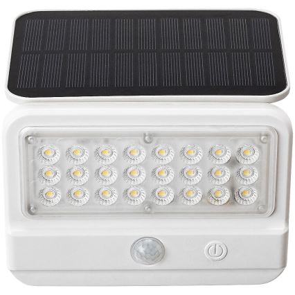 Rabalux - LED Solar-Wandleuchte mit Sensor LED/7W/3,7V IP54 Weiß 3000 mAh