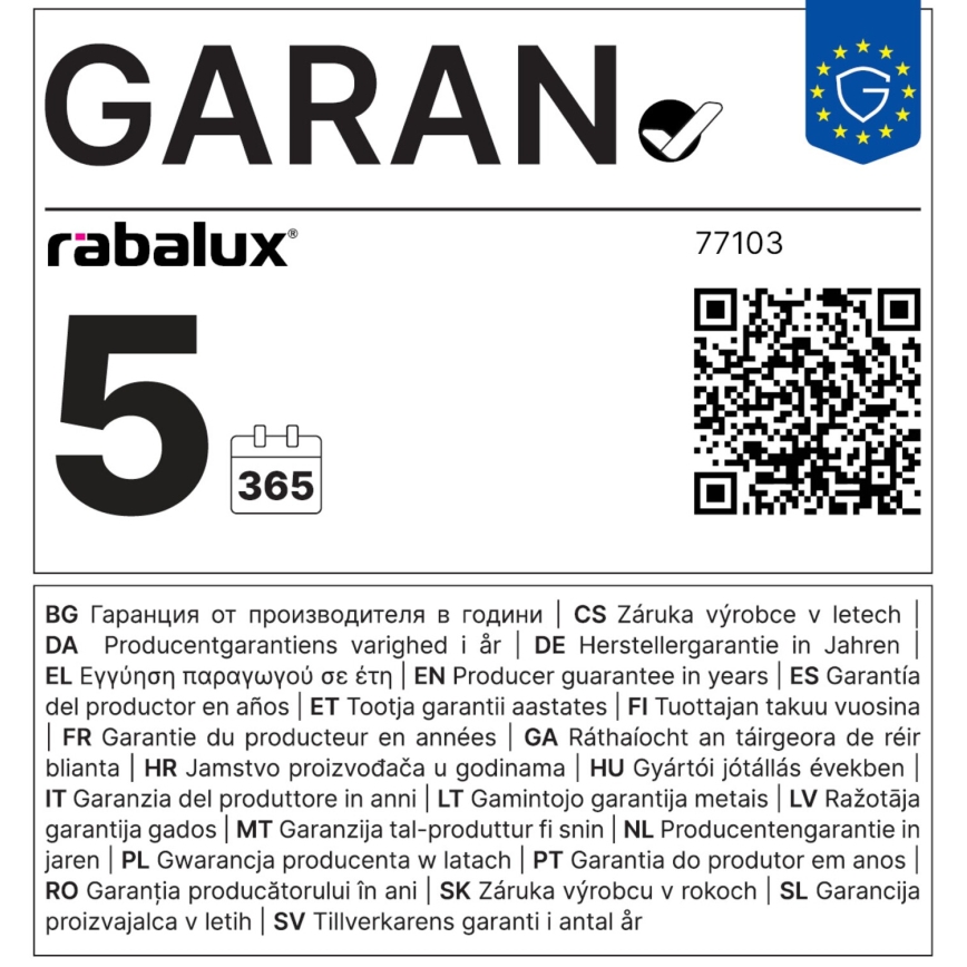 Rabalux - Flexible LED-Wandleuchte für Außenbereiche LED/8W/230V IP54 anthrazit