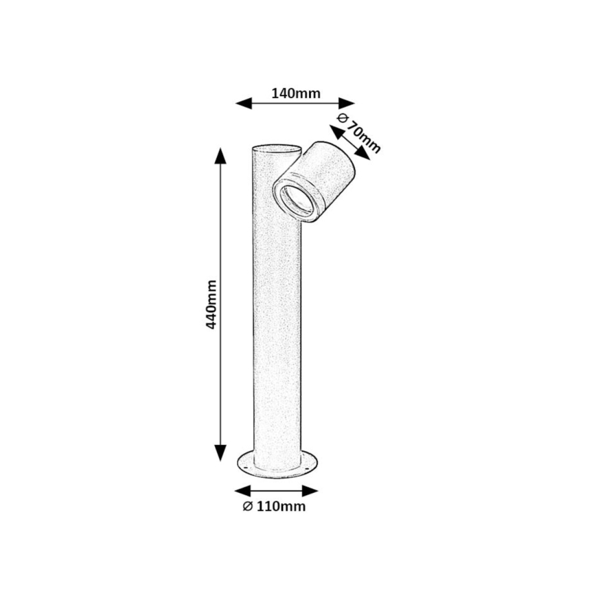 Rabalux - Außenleuchte 1xGU10/35W/230V IP44