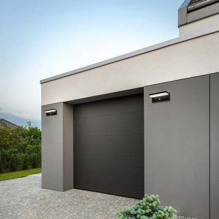 Rabalux - LED Outdoor-Wandleuchte mit Sensor LED/9W/230V 2700/4000/6500K IP54 schwarz