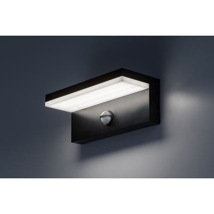 Rabalux - LED Outdoor-Wandleuchte mit Sensor LED/9W/230V 2700/4000/6500K IP54 schwarz