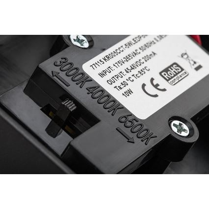 Rabalux - LED Outdoor-Wandleuchte mit Sensor LED/9W/230V 2700/4000/6500K IP54 schwarz