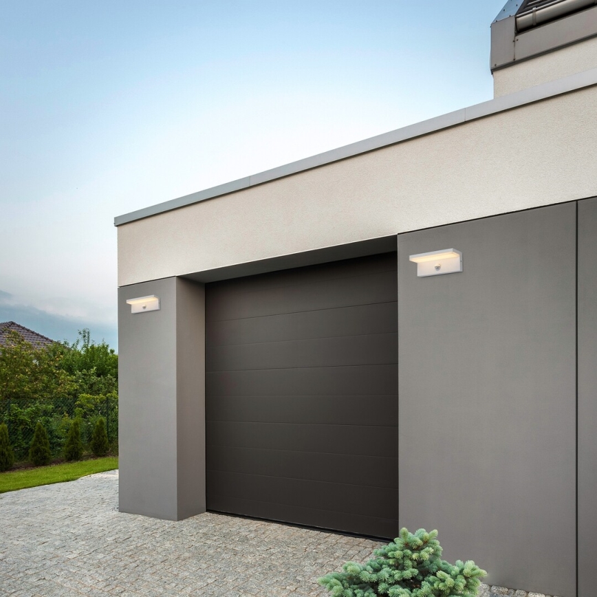 Rabalux - LED Outdoor-Wandleuchte mit Sensor LED/9W/230V 2700/4000/6500K IP54 weiß