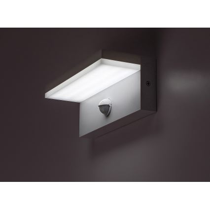 Rabalux - LED Outdoor-Wandleuchte mit Sensor LED/9W/230V 2700/4000/6500K IP54 weiß