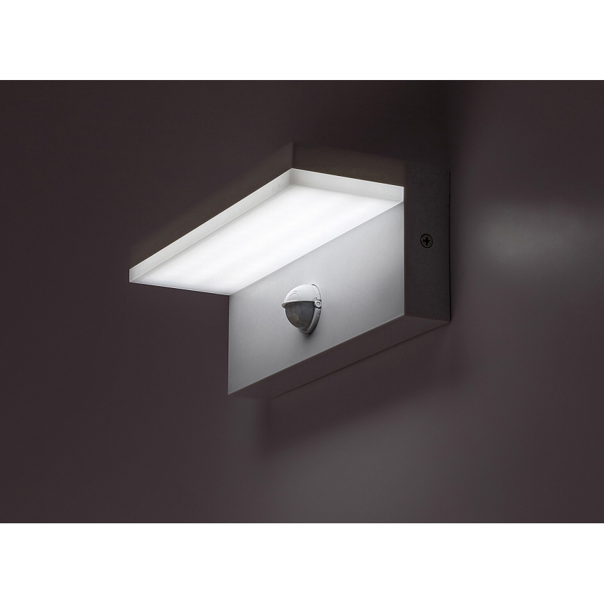 Rabalux - LED Outdoor-Wandleuchte mit Sensor LED/9W/230V 2700/4000/6500K IP54 weiß