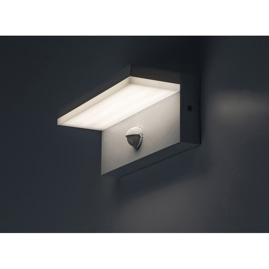 Rabalux - LED Outdoor-Wandleuchte mit Sensor LED/9W/230V 2700/4000/6500K IP54 weiß