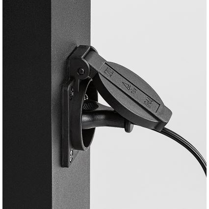 Rabalux - Außenleuchte mit Steckdose 1xE27/12W/230V IP44