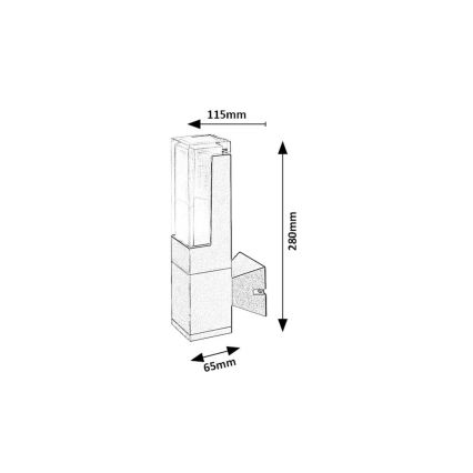 Rabalux - LED-Outdoor-Wandleuchte LED/7W/230V 2700/4000/6000K IP54