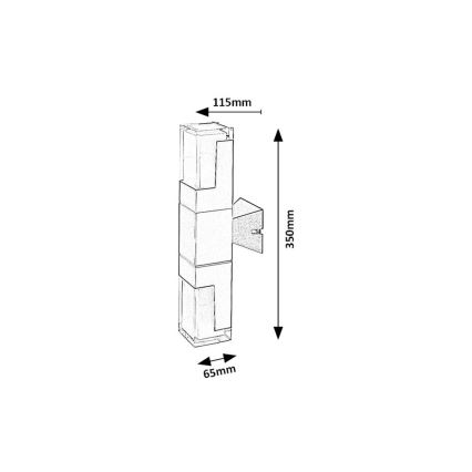 Rabalux - LED-Outdoor-Wandleuchte LED/12W/230V 2700/4000/6000K IP54