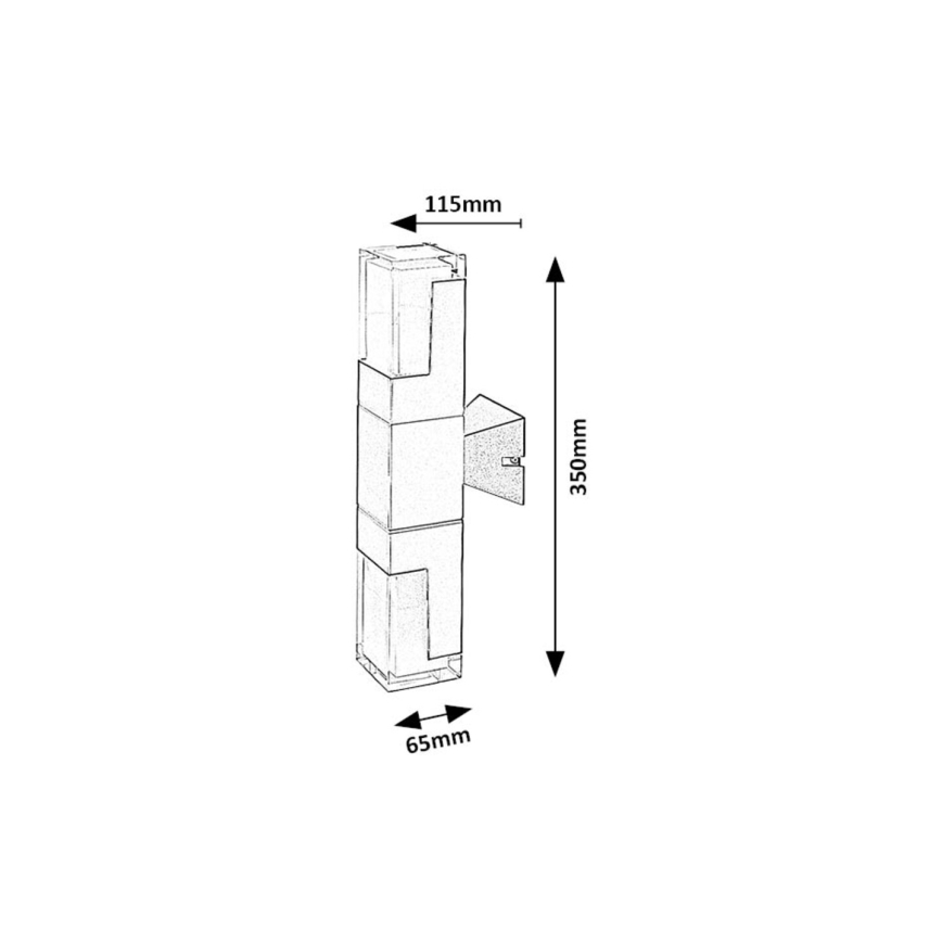 Rabalux - LED-Outdoor-Wandleuchte LED/12W/230V 2700/4000/6000K IP54