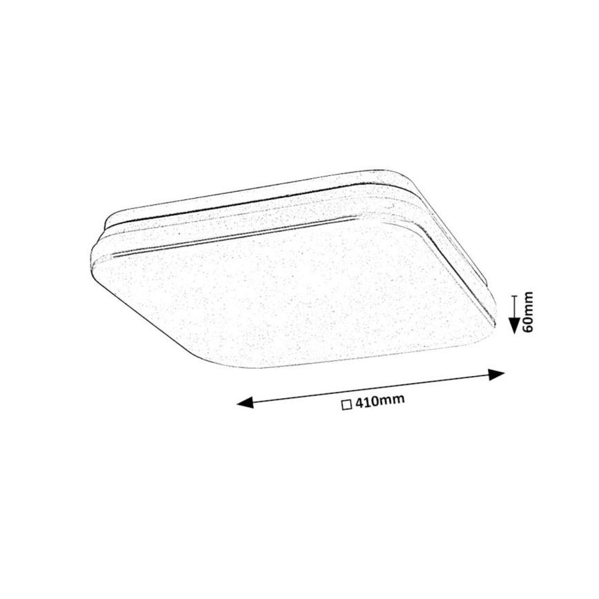 Rabalux - LED-Deckenleuchte für Badezimmer LED/36W/230V 3000/4000/6000K IP44
