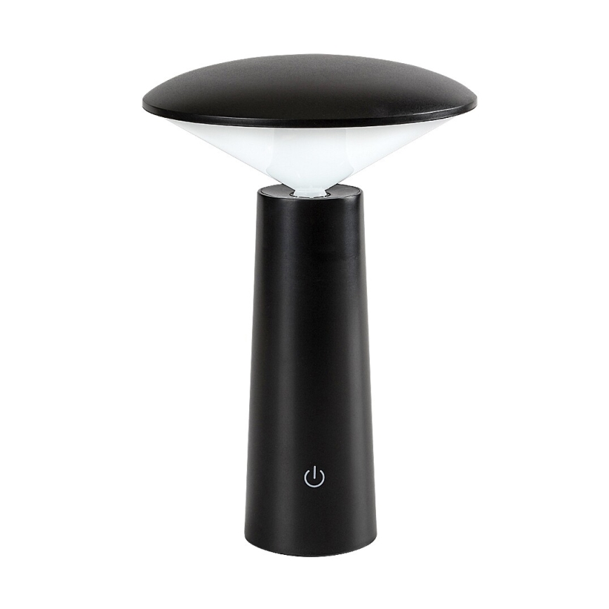 Rabalux - Dimm- und aufladbare LED-Tischleuchte mit Touch-Funktion POLPERRO LED/3W/3,7V 1200mAh schwarz