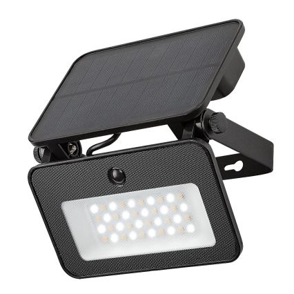 Rabalux - LED Solarstrahler mit Sensor LED/6W/3,7V 3000/4000/6500K IP65 2200 mAh