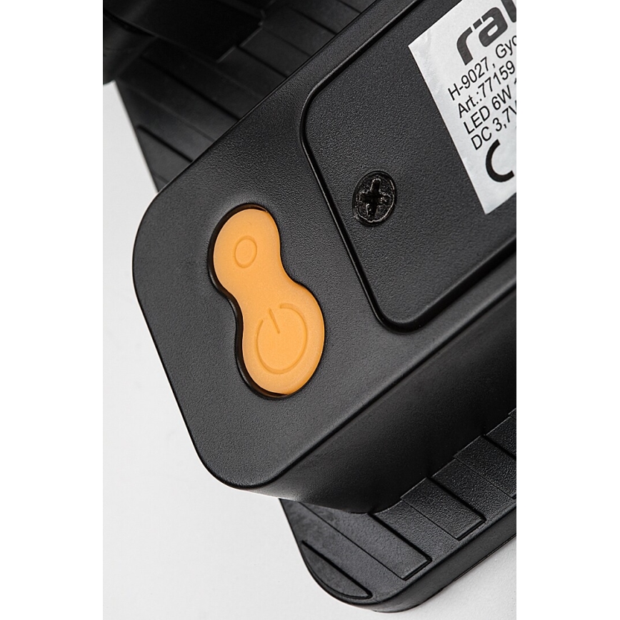 Rabalux - LED Solarstrahler mit Sensor LED/6W/3,7V 3000/4000/6500K IP65 2200 mAh