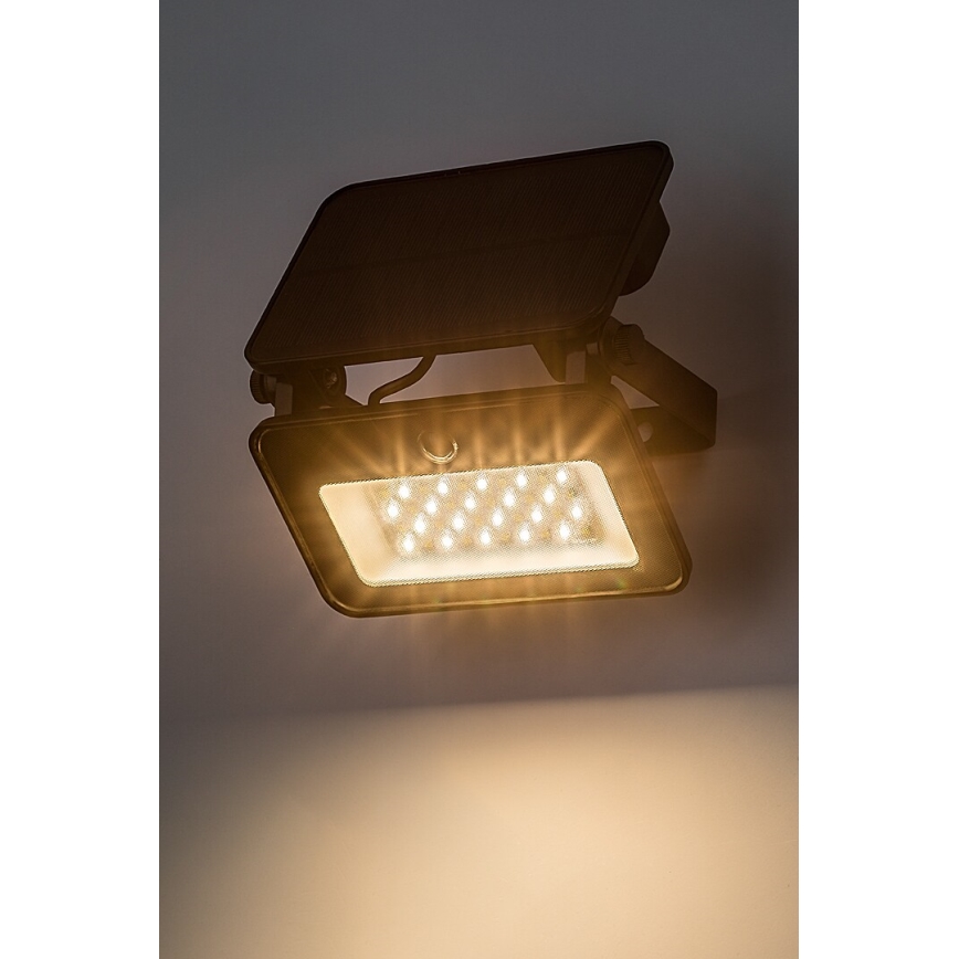 Rabalux - LED-Solarstrahler mit Sensor LED/6W/3,7V 3000/4000/6500K IP65
