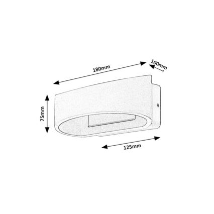Rabalux - LED-Außenwandleuchte LED/9W/230V IP54 weiß