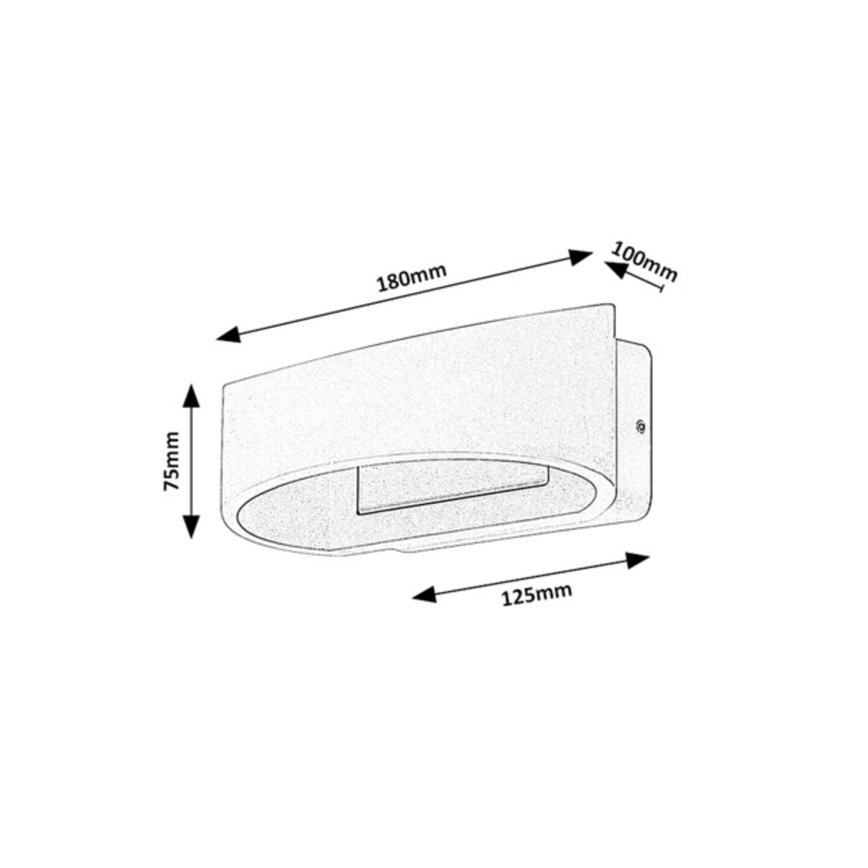 Rabalux - LED-Außenwandleuchte LED/9W/230V IP54 weiß