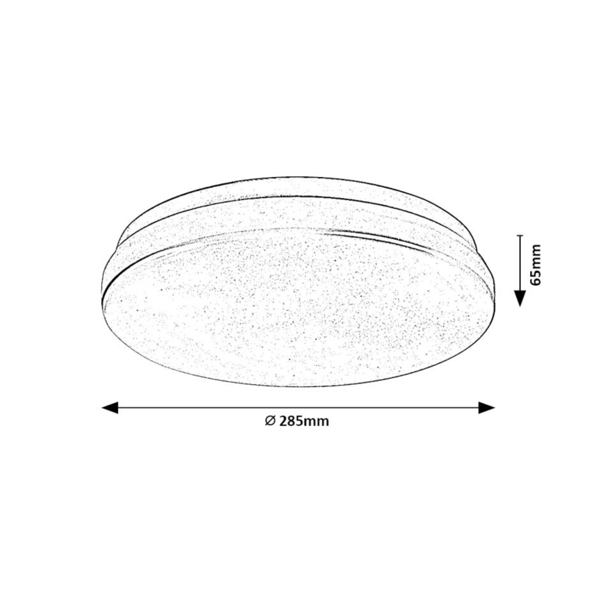 Rabalux - LED-Deckenleuchte für Badezimmer LED/18W/230V 3000/4000/6000K IP44