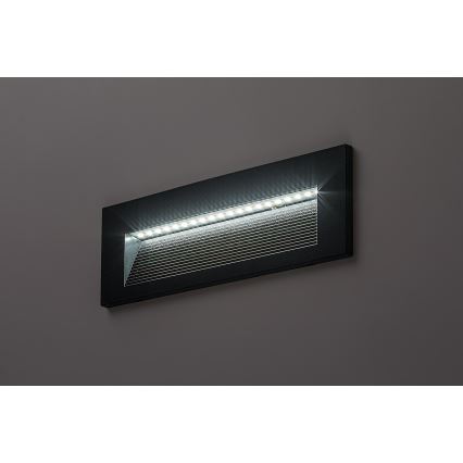 Rabalux - LED Außenwandleuchte LED/6W/230V IP65 schwarz