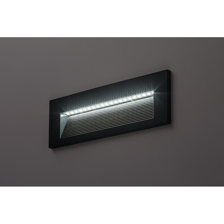Rabalux - LED Außenwandleuchte LED/6W/230V IP65 schwarz