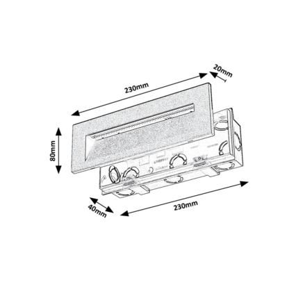 Rabalux - LED Außenwandleuchte LED/6W/230V IP65 schwarz