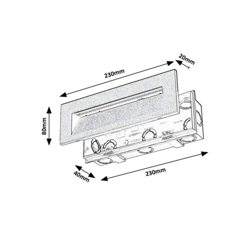 Rabalux - LED Außenwandleuchte LED/6W/230V IP65 schwarz