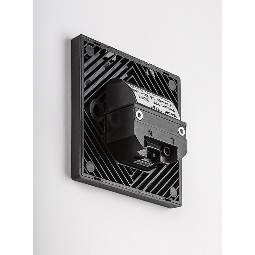 Rabalux - LED-Treppenleuchte mit Bewegungs- und Dämmerungssensor LED/1W/230V 3000/4500/6500K schwarz