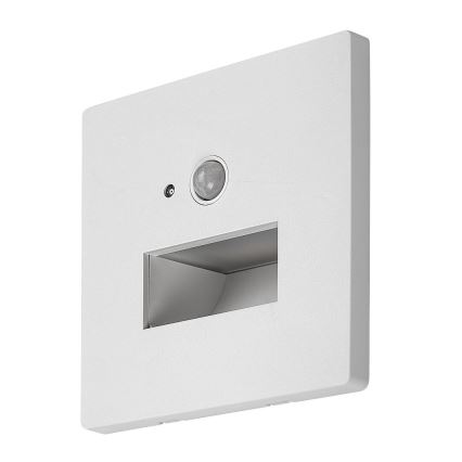 Rabalux - LED-Treppenleuchte mit Bewegungs- und Dämmerungssensor LED/1W/230V 3000/4500/6500K weiß