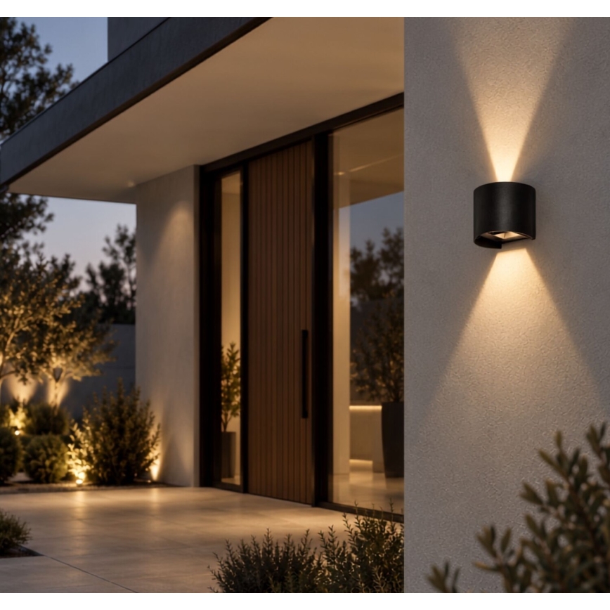 Rabalux - LED Außenwandleuchte LED/5W/230V 2700/4000/6500K IP54 schwarz