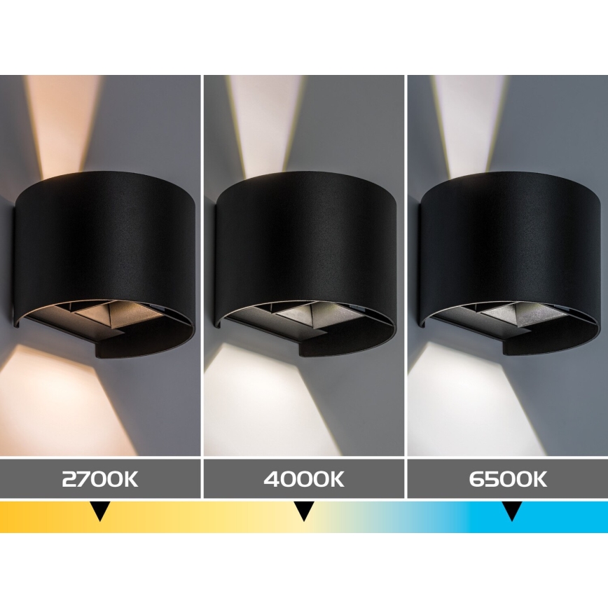 Rabalux - LED Außenwandleuchte LED/5W/230V 2700/4000/6500K IP54 schwarz