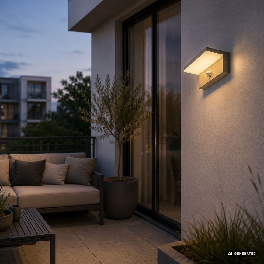 Rabalux - LED Außenwandleuchte mit Sensor LED/9W/230V IP54 beige