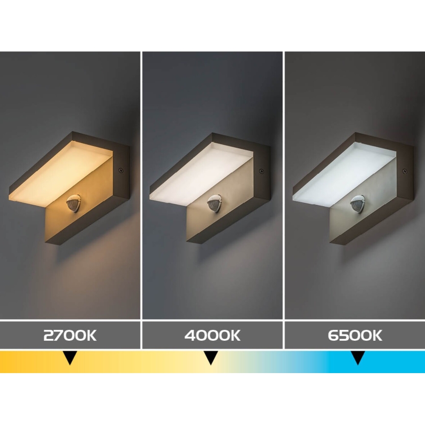 Rabalux - LED Außenwandleuchte mit Sensor LED/9W/230V IP54 beige