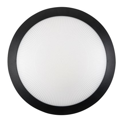 Rabalux - Außen-Deckenleuchte mit Bewegungsmelder 1xE27/9W/230V IP65 Ø 30 cm schwarz