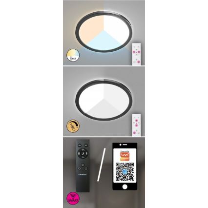 Rabalux - dimmbare LED-Außen-Deckenleuchte LED/15W/230V Wi-Fi Tuya 2700-6500K IP44 + Fernbedienung