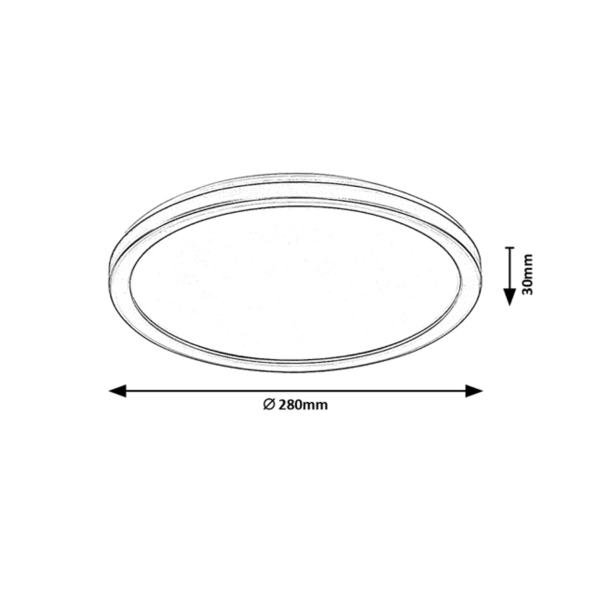 Rabalux - dimmbare LED-Außen-Deckenleuchte LED/15W/230V Wi-Fi Tuya 2700-6500K IP44 + Fernbedienung