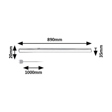 Rabalux - LED-Küchenunterbauleuchte LED/12W/230V 3000/4000K weiß