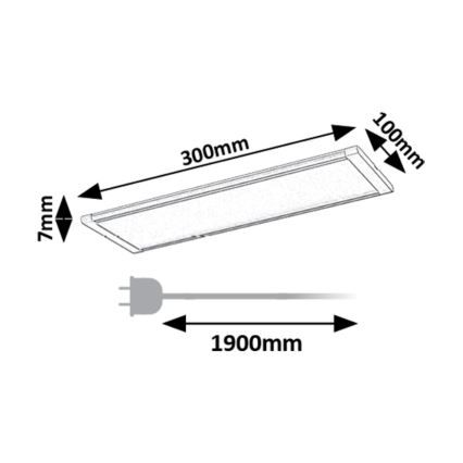 Rabalux - LED-Küchenunterbauleuchte mit Sensor LED/6W/230V
