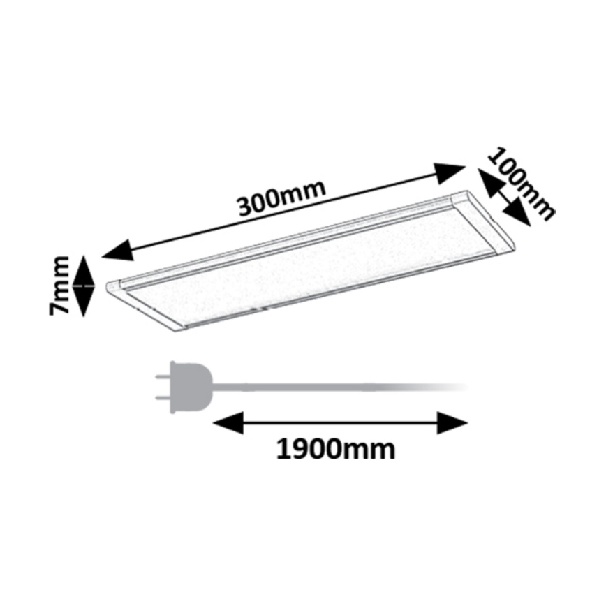Rabalux - LED-Küchenunterbauleuchte mit Sensor LED/6W/230V