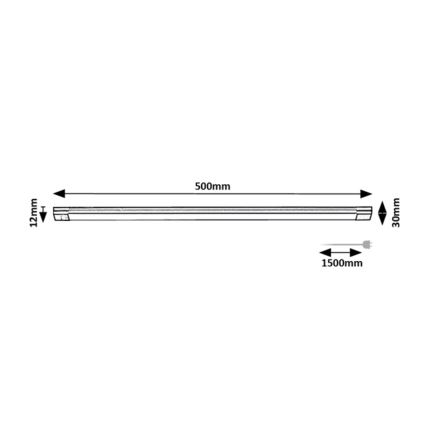 Rabalux - Dimmbare LED-Küchenunterbauleuchte mit Sensor LED/8W/230V 3000K 50 cm