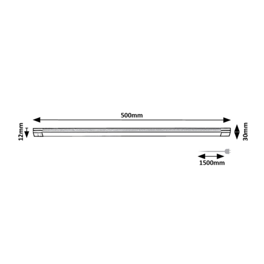 Rabalux - LED dimmbares Unterbauleuchte mit Sensor LED/8W/230V 3000K 50 cm
