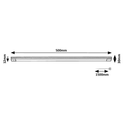 Rabalux - LED dimmbares Unterbauleuchte mit Sensor LED/8W/230V 3000K 50 cm