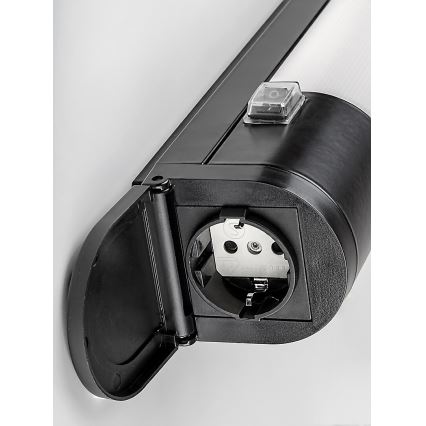 Rabalux - LED Unterbauleuchte mit Steckdose LED/17W/230V 4000K IP44 Schwarz 57 cm